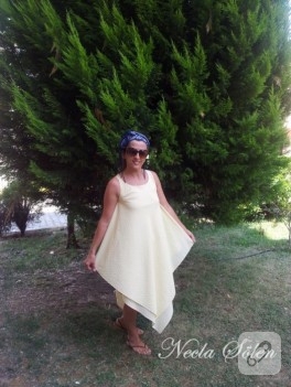 Yazlık sarı elbise