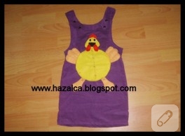 Tavuk aplikeli bebek jilesi