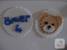 Keçeden isim yazılı magnet yapımı