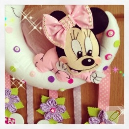 Minnie Mouse aydede kapı süsü