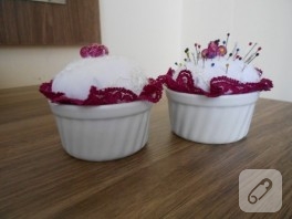 Cupcake romantik iğnelik