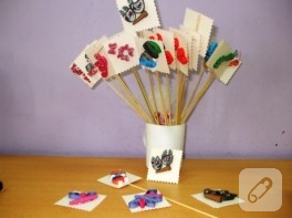 Quilling ve şeker çubukları