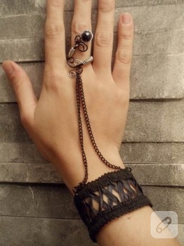 Gotik şahmeran tel kıvırma aksesuar