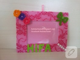 Pembe çerçeve magnet