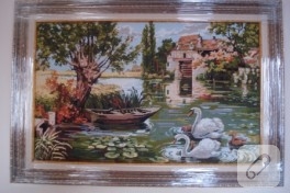 Etamin işleme göl evi