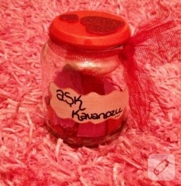 Romantik kavanoz süsleme fikri