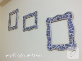 Kağıt mozaik çerçeve modelleri