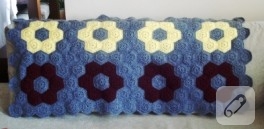 Tığ işi motif battaniye