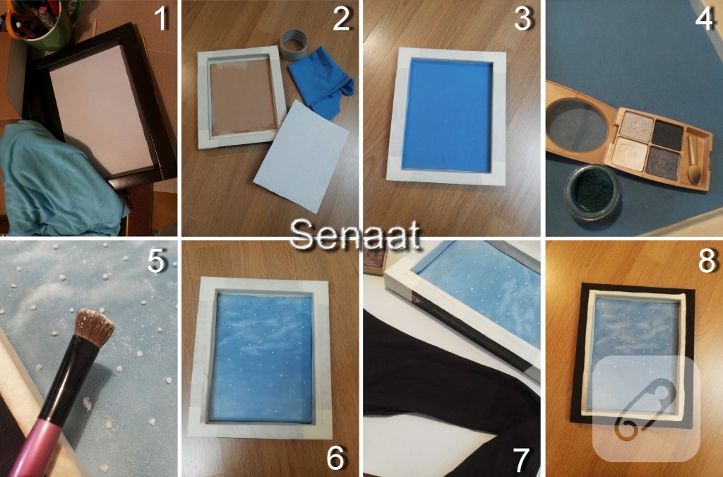 Pencereden kış geri dönüşüm duvar süsü yapımı Pencereden kış geri dönüşüm duvar süsü yapımı