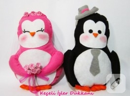 Bay&bayan penguen yastıklar