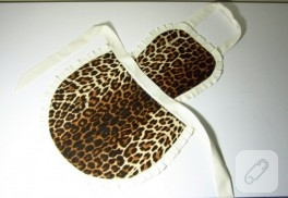 Leopar mutfak önlüğü