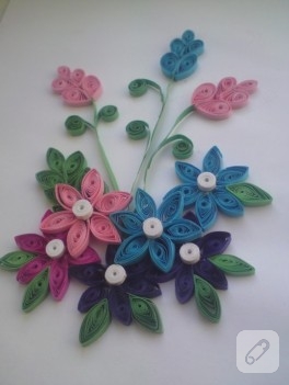 Kağıtdan çiçekler (quilling)
