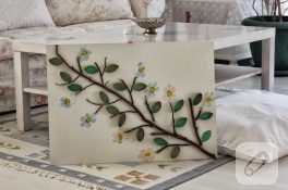 Kağıt rulolardan mini tablo