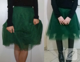 Kendin dik tütü etek