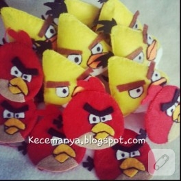 Angry Birds keçe kitap ayracı