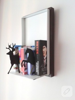 Ayakkabı kutusu değerlendirme, kitap efektli duvar süsü
