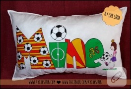 Galatasaray taraftar yastığı (kumaş boyama)