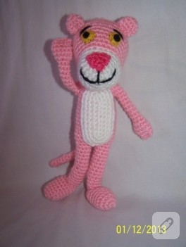Amigurumi oyuncak Pembe Panter