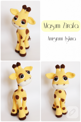 Amigurumi masum zürafa