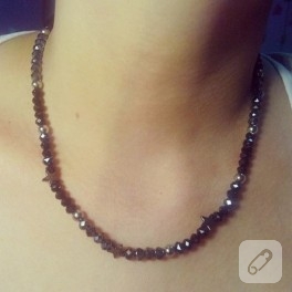 Hematit taşı kolye modeli