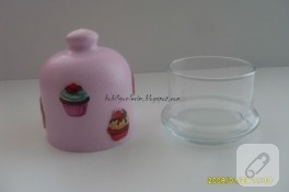 Hamur kabartma cupcake’li cam reçellik