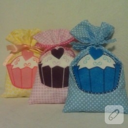 Cupcake’li lavanta keseleri