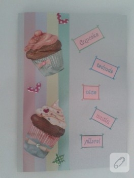 Cupcake’li tebrik kartı