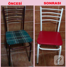 Mutfak masası ve sandalyelerini yeniledim