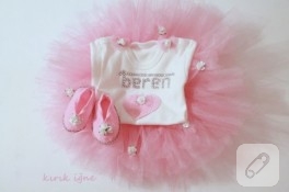 3′lü pembe tütü takımı
