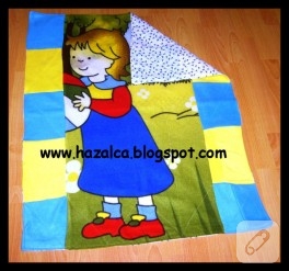 polar ve penye kumaştan bebek battaniyesi