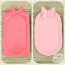 Polyester boyama – minik tepsiler