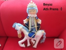 Beyaz atlı prens kapı süsü