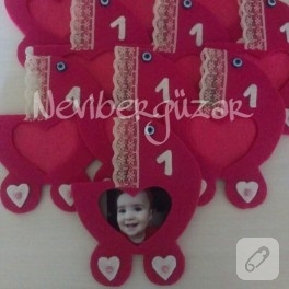 Puset çerçeve magnetli bebek şekerleri