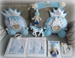 Balkabağı Arabalı bebek seti