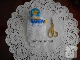 Bulutlu keçe bebek şekerleri