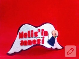 Melek kanatlı lohusa tacı