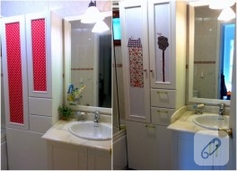 Öncesi – sonrası banyo / mobilya boyama