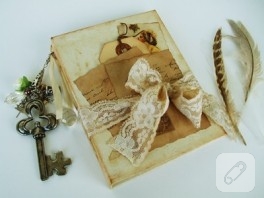 Eskitmeli vintage not defteri