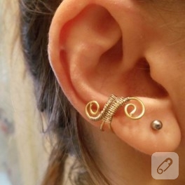 Tel kıvırma earcuff