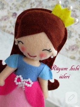 Prenses keçe bebek şekeri