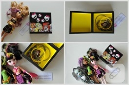 Monster High dekupajlı ahşap kutu