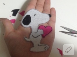 Keçe Snoopy magnet