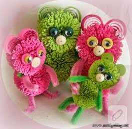 Quilling ayıcık ailesi