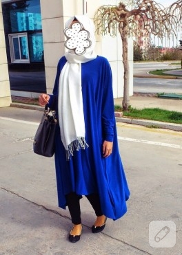 Mavi salaş tunik