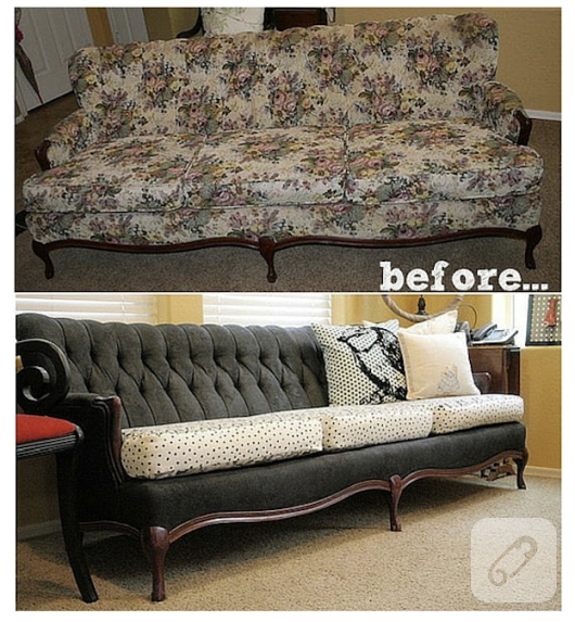 Öncesi sonrası mobilya boyama ve yenileme örnekleri