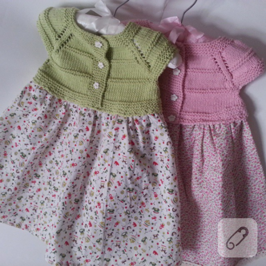 Örgü bebek yelekleri, hırkaları, elbiseleri Cotton Candy