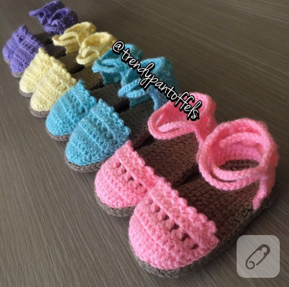 Güzelim bebek patikleri, ayakkabıları trendypantoffels